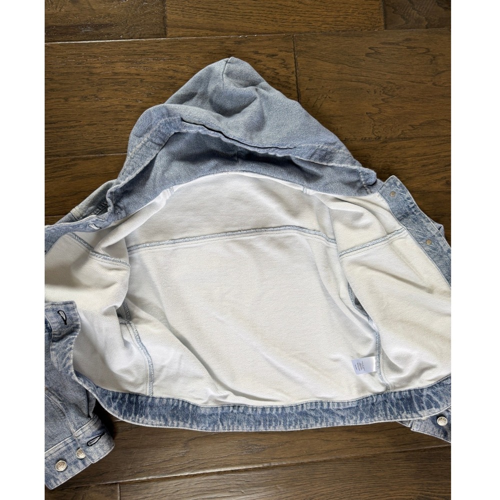 Rag & Bone Miramar Hooded Trucker Jacket Medium Designer Knit - Picture 3 of 3